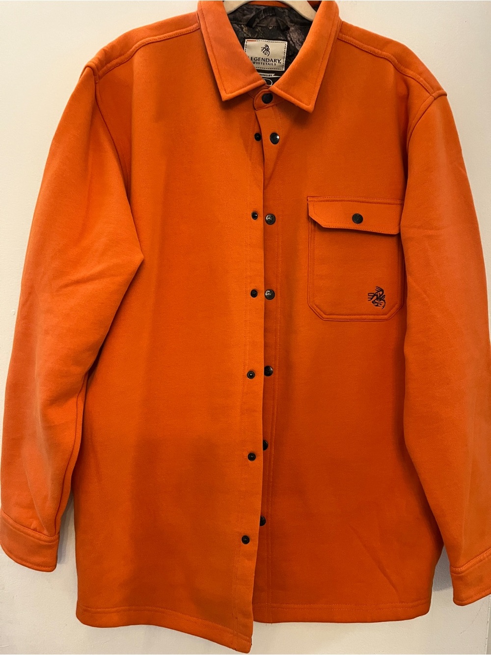 Legendary Whitetails Mossy Oak Orange Snap-Front Utility Shirt